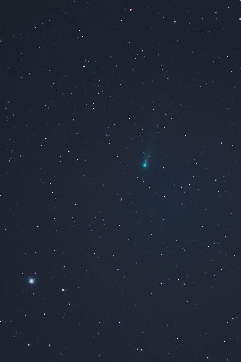 Komet Leonard mit hilfe des MiniTrack LX3 von Omegon fotografiert