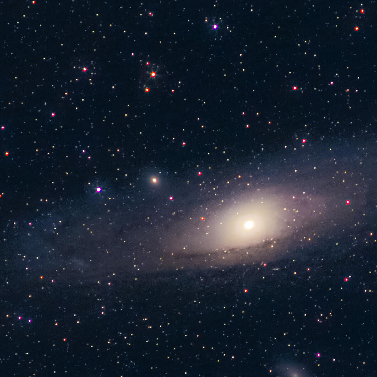 Ausschnitt Andromeda Galaxy mit Fujifilm X-T3