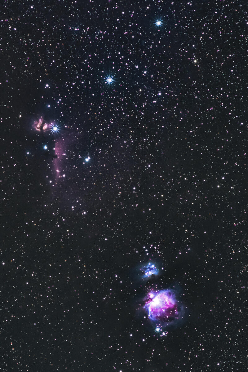 Orion Nebel mit dem Omegon MiniTrack LX3