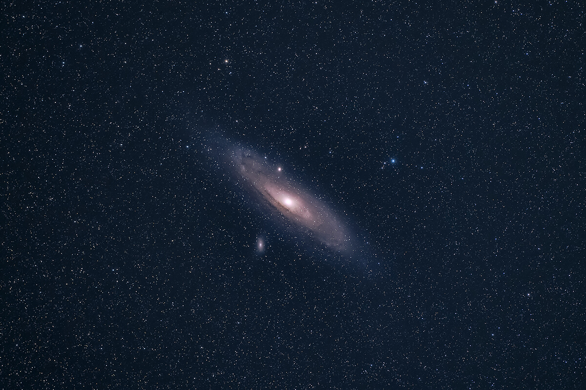 Andromeda Galaxy Astrofotografie Samyang 135mm