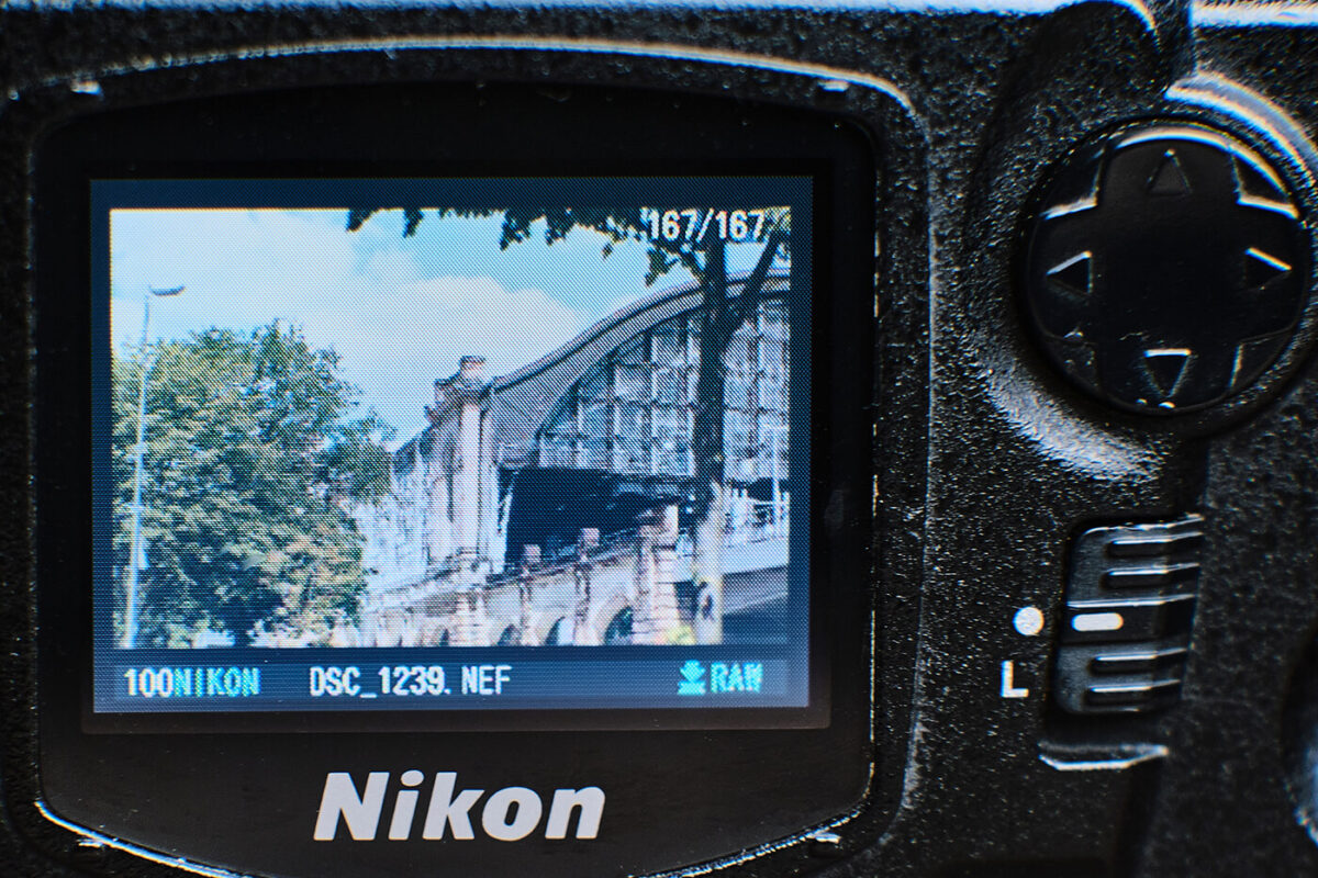 Display der Nikon D70s