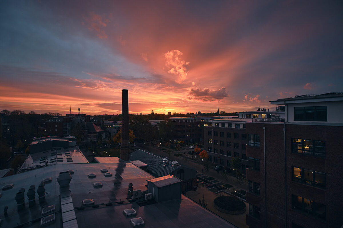 Sonnenaufgang über Hamburg mit Sigma 12mm f1.4