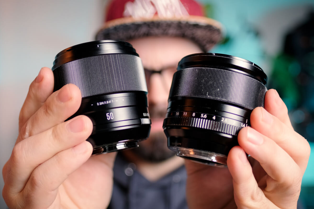 Vergleich Brightin Star 50mm f1.4 gegen Fujifilm 56mm f1.2